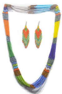 Handmade Beaded Necklace Set - Image 2