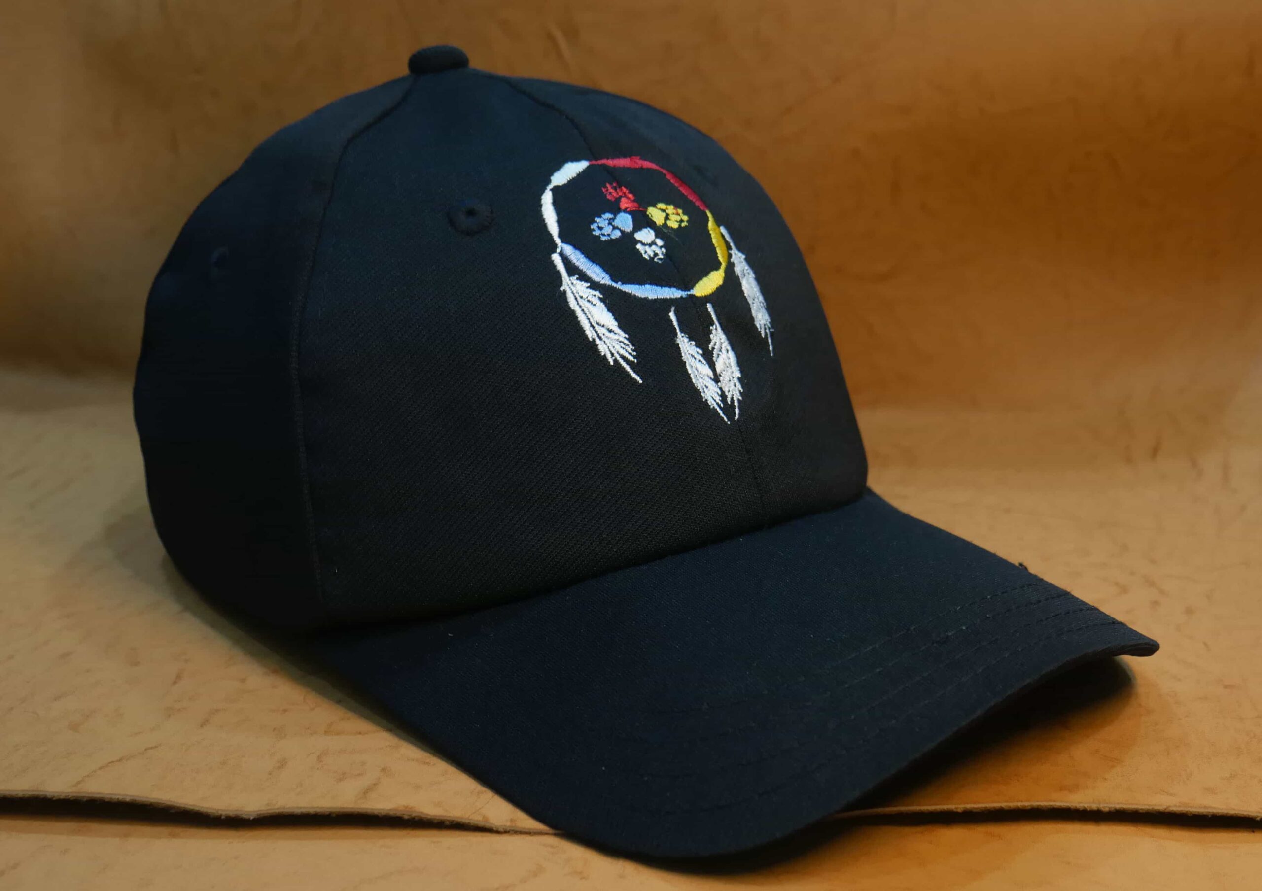 Black Native American Embroidery Baseball cap Trucker Hat