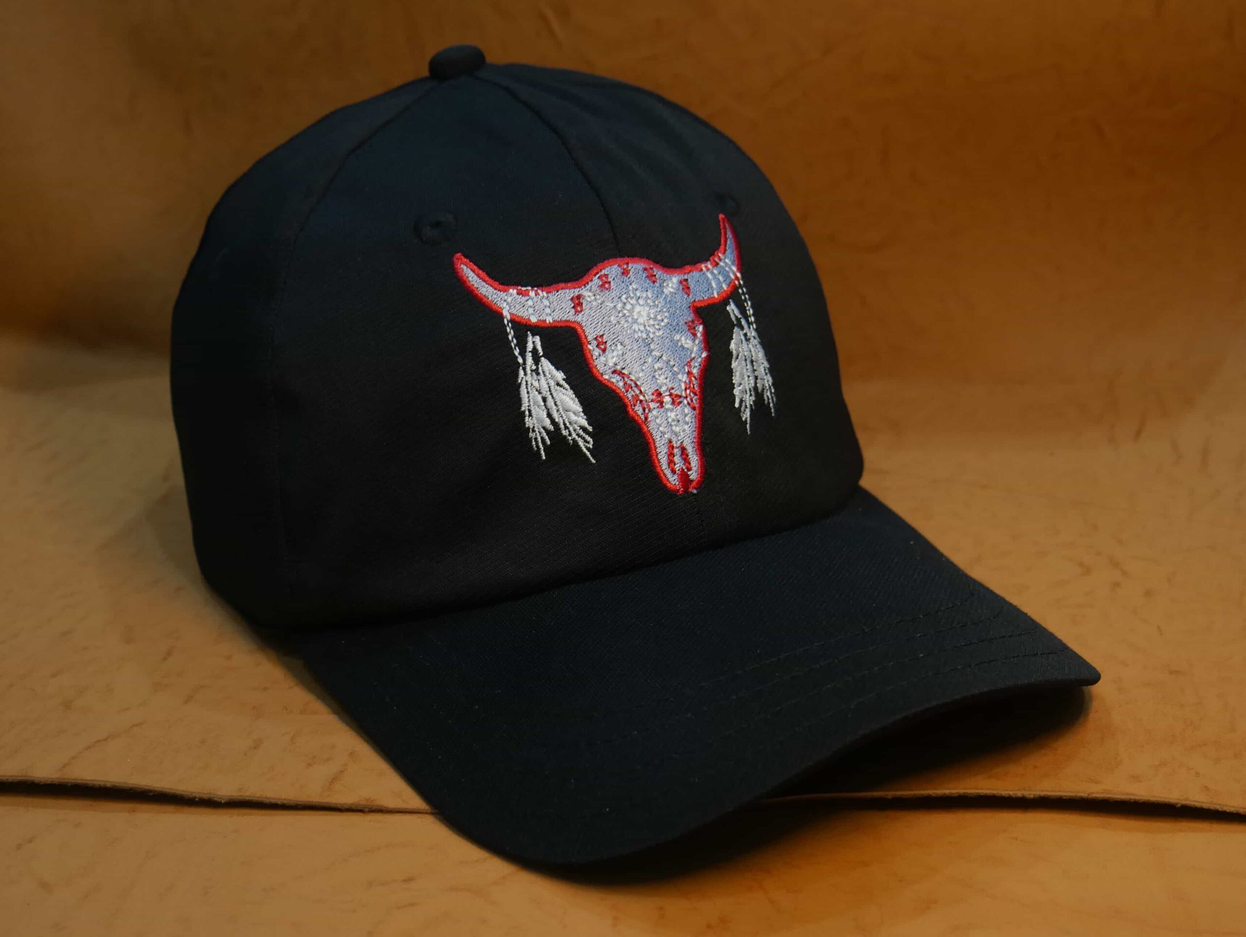 Black Native American Embroidery Baseball cap Trucker Hat