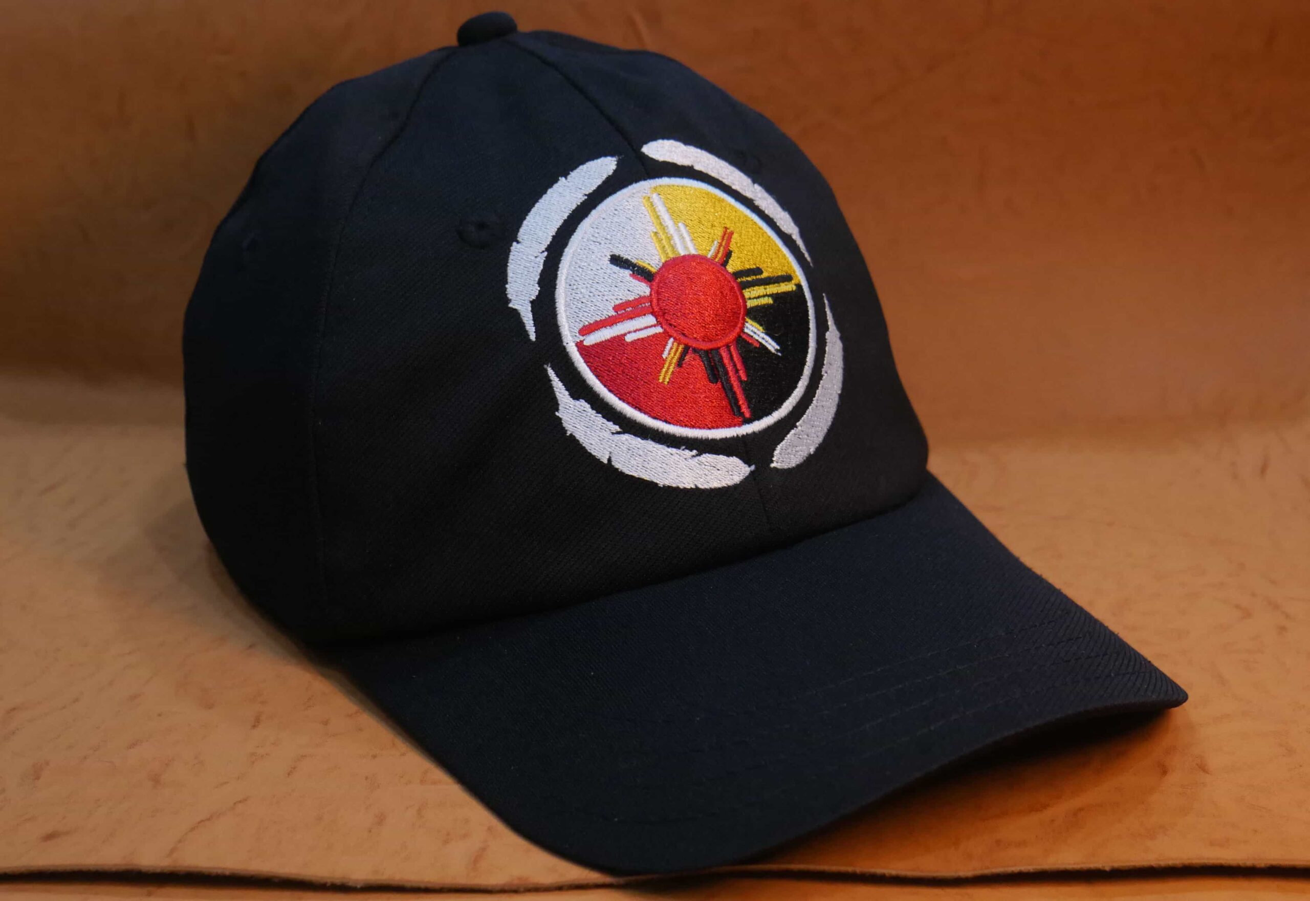 Black Native American Embroidery Baseball cap Trucker Hat