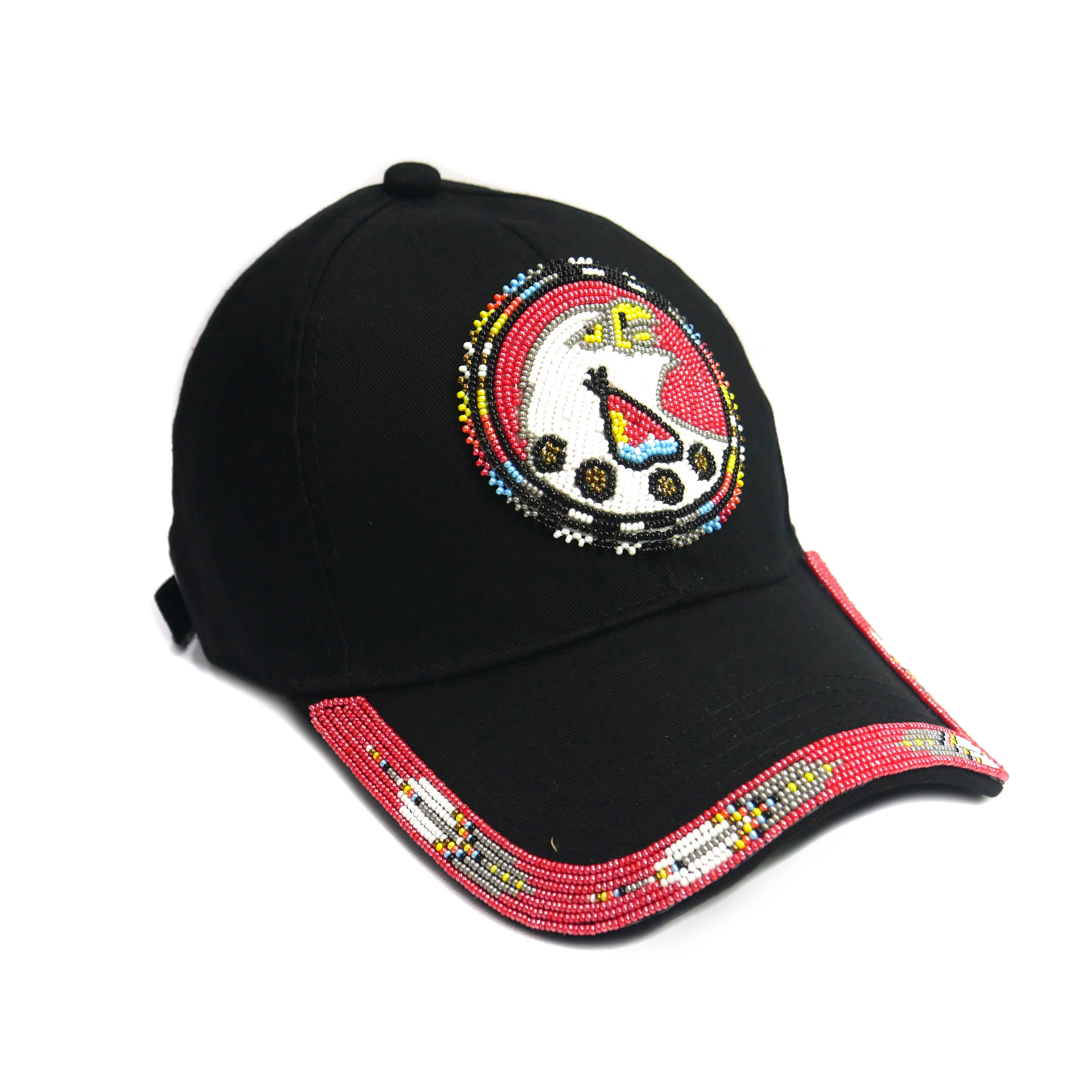Native American Beaded cap | Beaded Baseball cap| Beaded Hat | Beaded Trucker HAT | Cap for Men | caps for Women Red Eagle