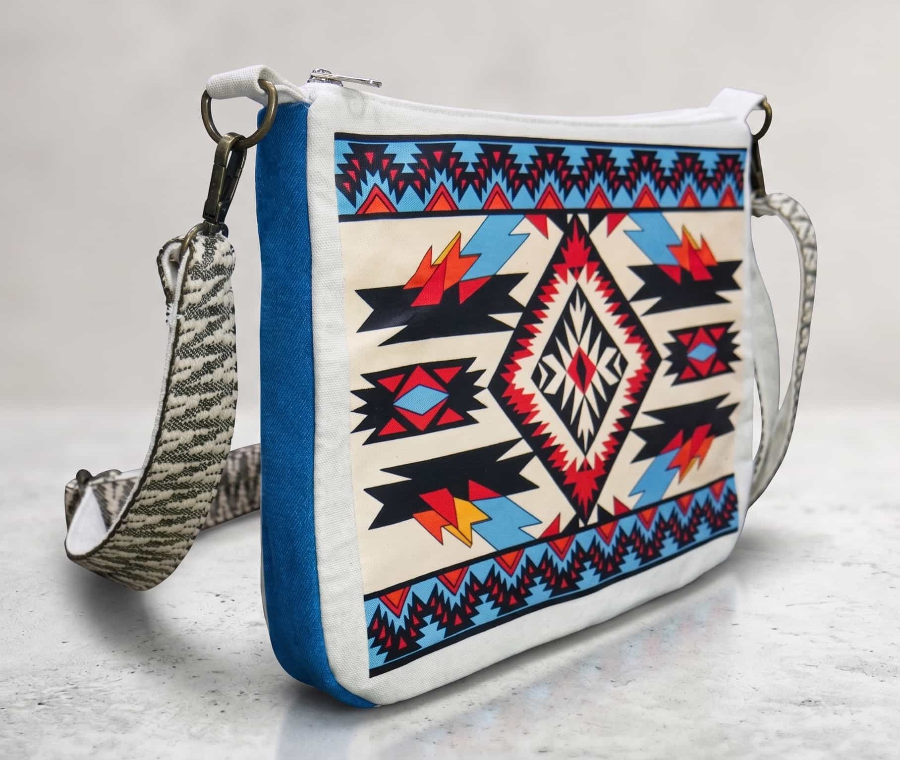 Native American Southwest Canvas Tote bag Crossbody tote bag