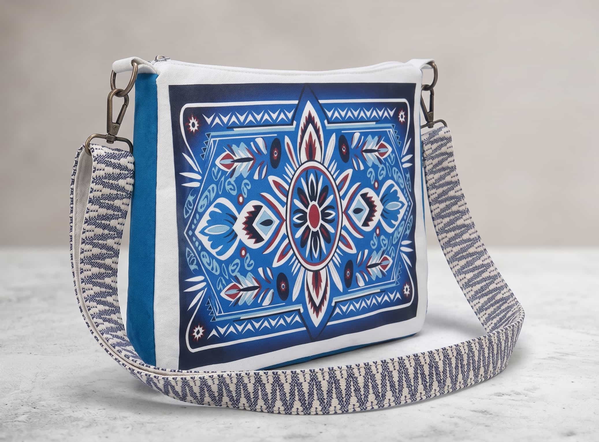 Native American Southwest Canvas Tote bag Crossbody tote bag